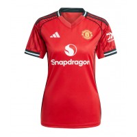 Stroje piłkarskie Manchester United Koszulka Podstawowej dla damskie 2025-26 Krótki Rękaw